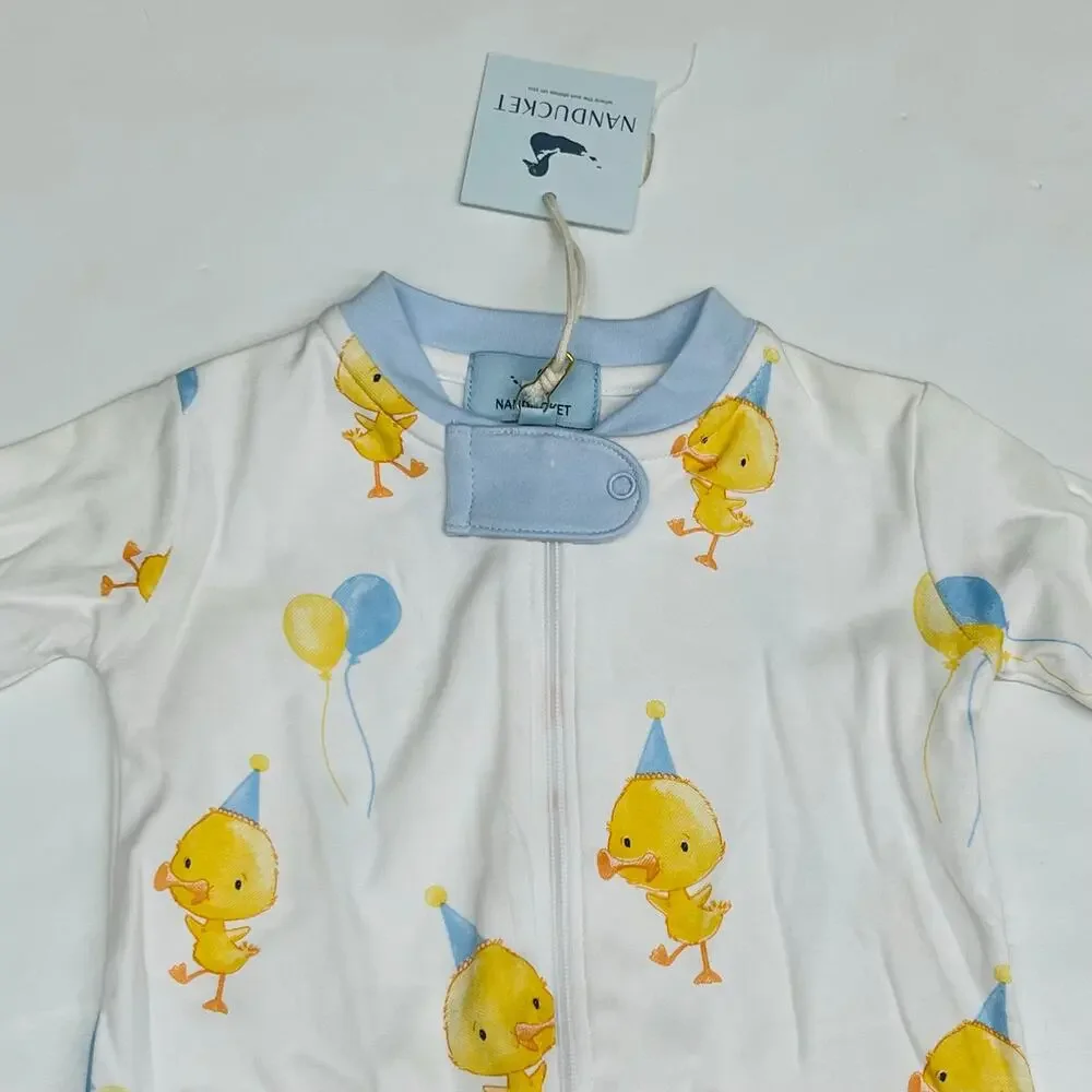NWT Nanducket 18-24M Blue Ack the Duck Celebration Sleeper
